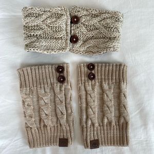 Timberland headband and boot warmers